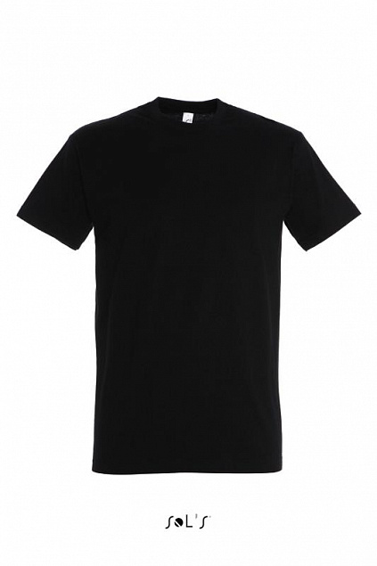 Фуфайка (футболка) IMPERIAL мужская,Глубокий черный 3XL с логотипом  заказать по выгодной цене в кибермаркете AvroraStore