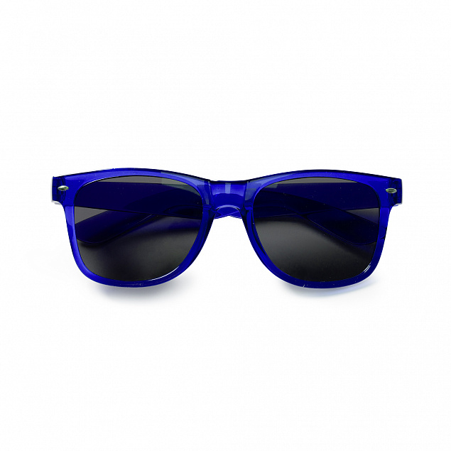 Очки солнцезащитные BARI, Королевский синий с логотипом  заказать по выгодной цене в кибермаркете AvroraStore