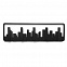 Вешалка настенная Skyline, черная с логотипом  заказать по выгодной цене в кибермаркете AvroraStore
