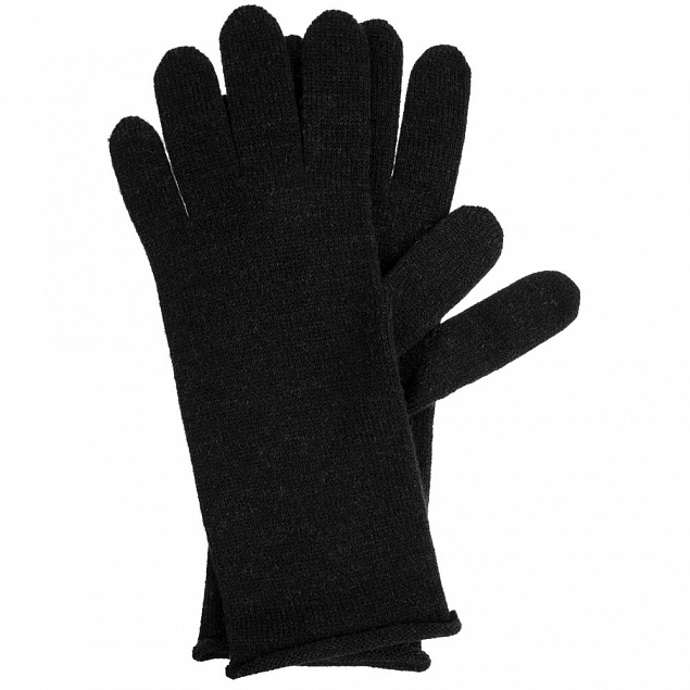 Перчатки Alpine, удлиненные, черные с логотипом  заказать по выгодной цене в кибермаркете AvroraStore