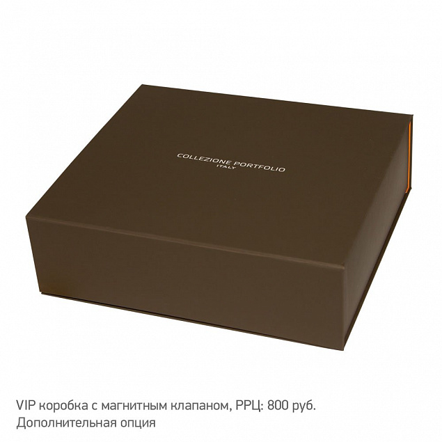 Ежедневник-портфолио Clip,черный, эко-кожа, недатированный кремовый блок + ручка Opera (черный/хром), подарочная коробка с логотипом  заказать по выгодной цене в кибермаркете AvroraStore
