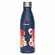 Термобутылка Gourji "Розы" синяя с логотипом  заказать по выгодной цене в кибермаркете AvroraStore