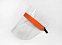 Защитный экран для лица оранжевый с логотипом  заказать по выгодной цене в кибермаркете AvroraStore