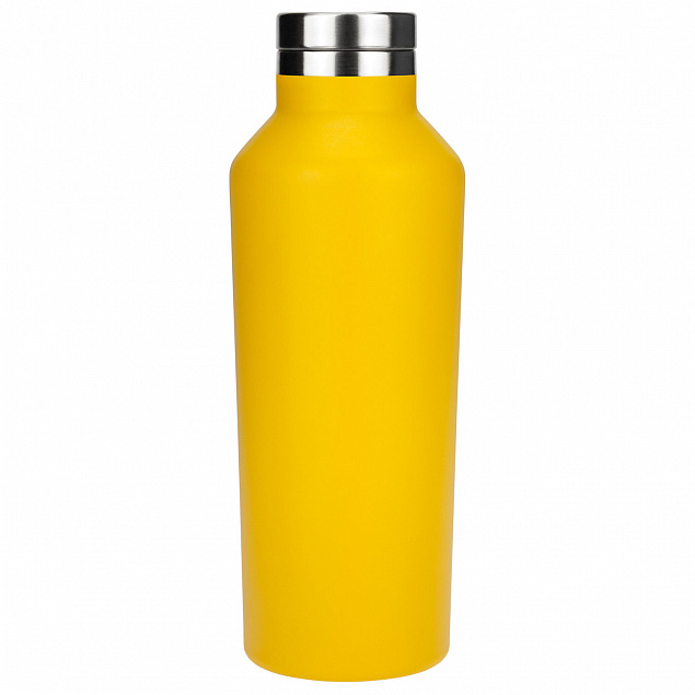 Термобутылка вакуумная герметичная, Asti, 500 ml, желтая с логотипом  заказать по выгодной цене в кибермаркете AvroraStore