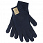 Перчатки Classic Foundation Label, синие с логотипом  заказать по выгодной цене в кибермаркете AvroraStore