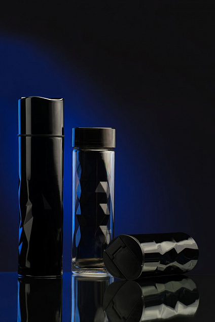 Термостакан Gems Black Morion, черный морион с логотипом  заказать по выгодной цене в кибермаркете AvroraStore