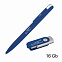 Набор ручка + флеш-карта 16 Гб в футляре, покрытие soft touch с логотипом  заказать по выгодной цене в кибермаркете AvroraStore