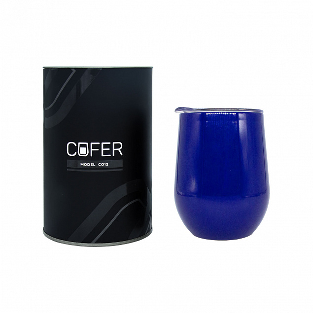 Набор Cofer Tube CO12 black, синий с логотипом  заказать по выгодной цене в кибермаркете AvroraStore
