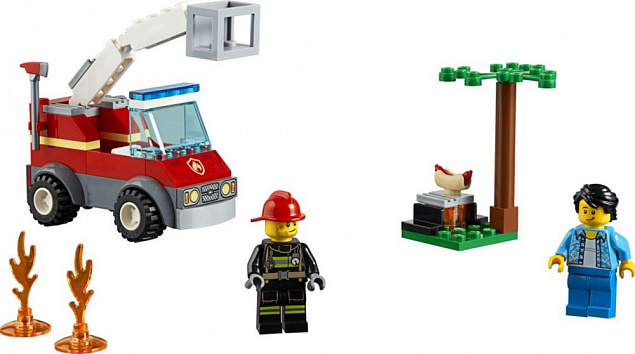 Конструктор «LEGO City. Пожар на пикнике» с логотипом  заказать по выгодной цене в кибермаркете AvroraStore