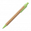 Ручка шариковая YARDEN, зеленый, натуральная пробка, пшеничная солома, ABS пластик, 13,7 см с логотипом  заказать по выгодной цене в кибермаркете AvroraStore