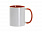 Кружка для сублимации, 330 мл, d=82 мм, стандарт А, белая, красная внутри, красная ручка с логотипом  заказать по выгодной цене в кибермаркете AvroraStore