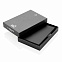 Алюминиевый держатель для карт C-Secure, черный с логотипом  заказать по выгодной цене в кибермаркете AvroraStore