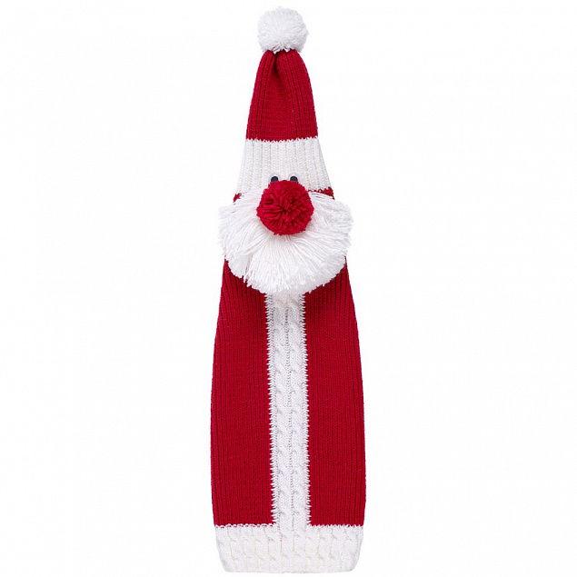 Чехол для бутылки «Дед Мороз» с логотипом  заказать по выгодной цене в кибермаркете AvroraStore