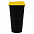 Стакан с крышкой Color Cap Black, черный с желтым с логотипом  заказать по выгодной цене в кибермаркете AvroraStore