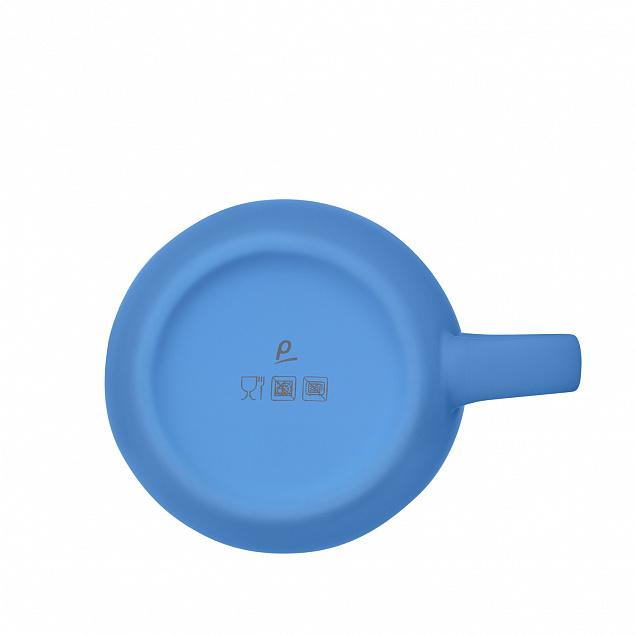 Керамическая кружка Viana, синяя с логотипом  заказать по выгодной цене в кибермаркете AvroraStore