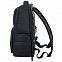 Рюкзак для ноутбука Santiago с кожаной отделкой, черный с логотипом  заказать по выгодной цене в кибермаркете AvroraStore