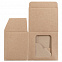 Коробка для кружки Window, крафт с логотипом  заказать по выгодной цене в кибермаркете AvroraStore