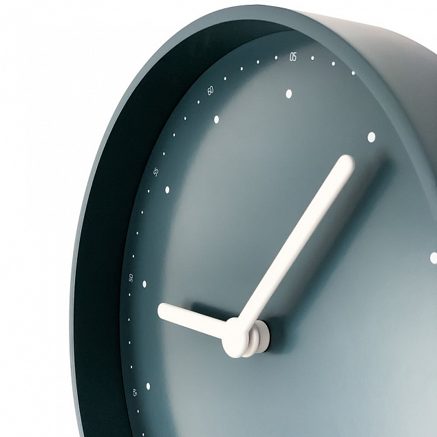 Часы настенные Waldo, темно-синие с логотипом  заказать по выгодной цене в кибермаркете AvroraStore