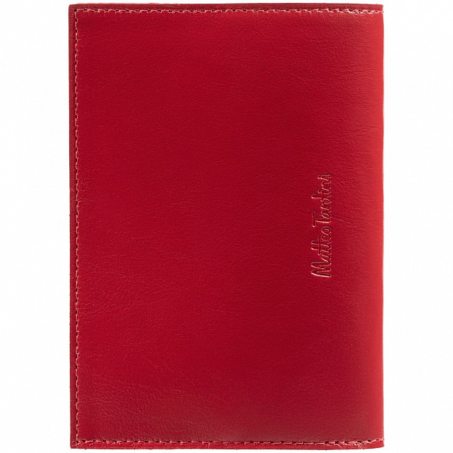 Обложка для паспорта Torretta, красная с логотипом  заказать по выгодной цене в кибермаркете AvroraStore