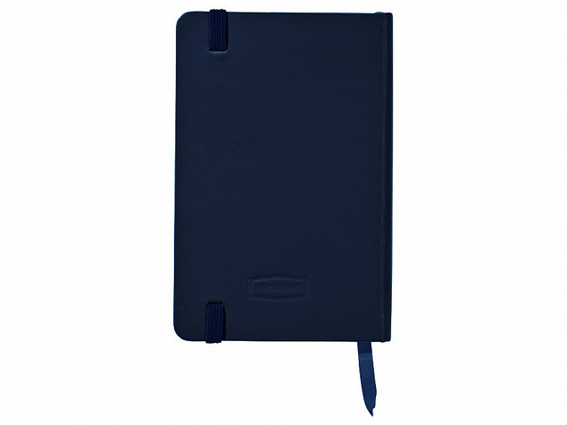 Блокнот классический карманный Juan А6, темно-синий с логотипом  заказать по выгодной цене в кибермаркете AvroraStore