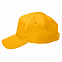 Бейсболка "Fortuna", 5 клиньев, застежка на липучке, желтый, 100% полиэстер, плотность 140 г/м2 с логотипом  заказать по выгодной цене в кибермаркете AvroraStore