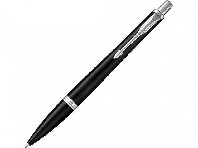 Ручка Parker шариковая «Urban Muted Black Chrome CT» с логотипом  заказать по выгодной цене в кибермаркете AvroraStore