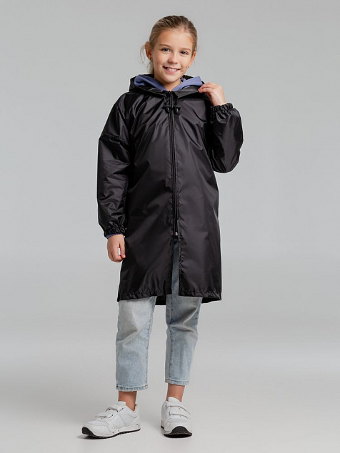 Дождевик детский Rainman Kids, черный с логотипом  заказать по выгодной цене в кибермаркете AvroraStore