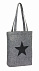 Сумка-шоппер STAR DUST из фетра, серая с логотипом  заказать по выгодной цене в кибермаркете AvroraStore
