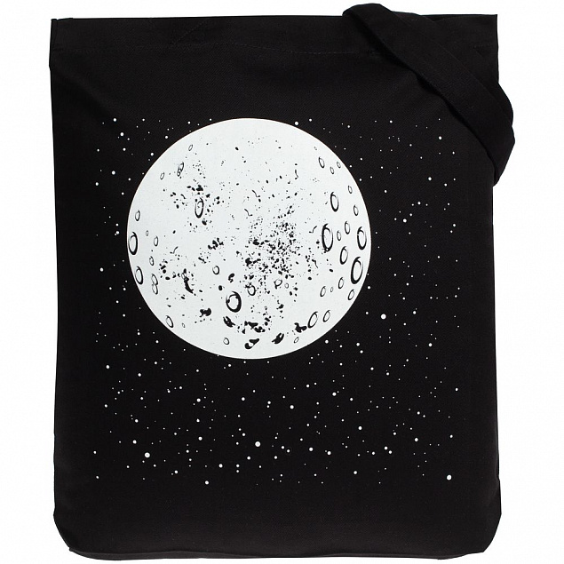 Холщовая сумка «Что вечно под Луной» с люминесцентным принтом с логотипом  заказать по выгодной цене в кибермаркете AvroraStore