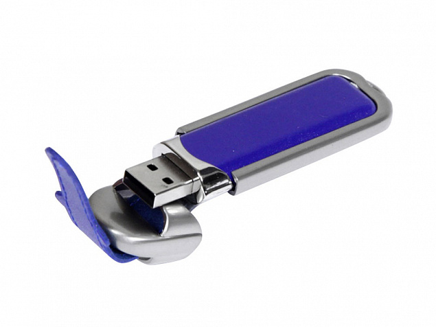 USB 3.0- флешка на 128 Гб с массивным классическим корпусом с логотипом  заказать по выгодной цене в кибермаркете AvroraStore