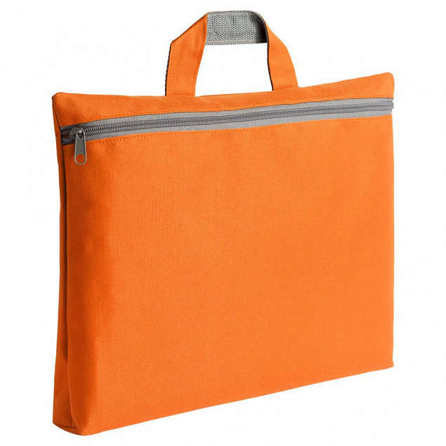Сумка-папка SIMPLE, оранжевая с логотипом  заказать по выгодной цене в кибермаркете AvroraStore