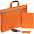 Набор Flexpen Shall Simple, оранжевый с логотипом  заказать по выгодной цене в кибермаркете AvroraStore