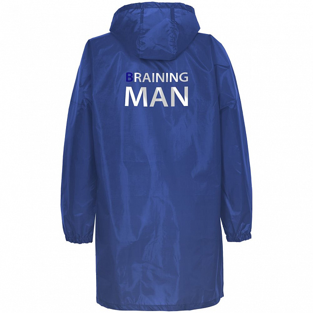 Дождевик Braining Man, ярко-синий с логотипом  заказать по выгодной цене в кибермаркете AvroraStore