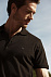 Рубашка поло стретч мужская EAGLE, черная с логотипом  заказать по выгодной цене в кибермаркете AvroraStore