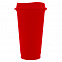 Стакан с крышкой Color Cap, красный с логотипом  заказать по выгодной цене в кибермаркете AvroraStore