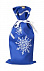 Чехол для шампанского «Снежинки», синий с логотипом  заказать по выгодной цене в кибермаркете AvroraStore