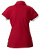 Рубашка поло женская ANTREVILLE, красная с логотипом  заказать по выгодной цене в кибермаркете AvroraStore