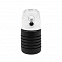 Бутылка для воды складная с карабином SPRING; черная, 550/250 мл, силикон с логотипом  заказать по выгодной цене в кибермаркете AvroraStore