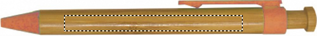 Ручка шариковая из бамбука с логотипом  заказать по выгодной цене в кибермаркете AvroraStore