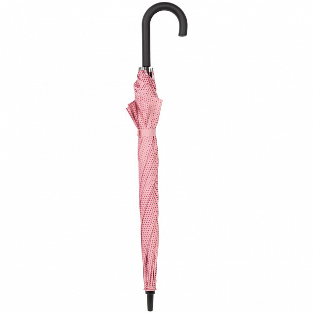 Зонт-трость Pink Marble с логотипом  заказать по выгодной цене в кибермаркете AvroraStore