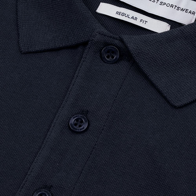 Рубашка поло мужская Neptune, темно-синяя с логотипом  заказать по выгодной цене в кибермаркете AvroraStore