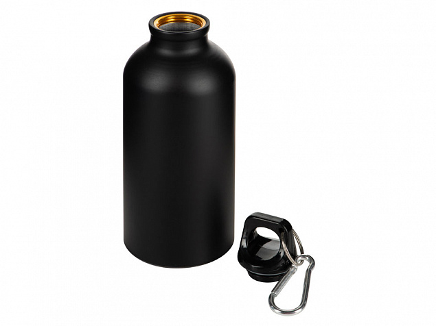 Бутылка «Hip S» с карабином, 400 мл, матовая с логотипом  заказать по выгодной цене в кибермаркете AvroraStore
