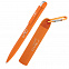 Набор ручка + зарядное устройство 2800 mAh в футляре, оранжевый, покрытие soft touch с логотипом  заказать по выгодной цене в кибермаркете AvroraStore