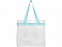 Сумка Hampton, прозрачный/пудрово-синий с логотипом  заказать по выгодной цене в кибермаркете AvroraStore