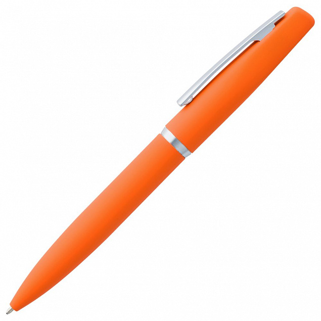 Ручка шариковая Bolt Soft Touch, оранжевая с логотипом  заказать по выгодной цене в кибермаркете AvroraStore
