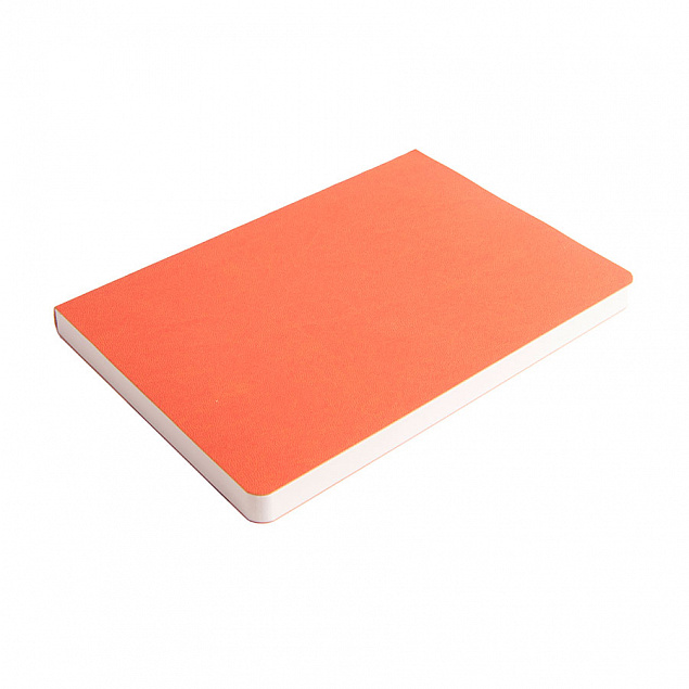 Ежедневник недатированный Tony, А5, оранжевый, кремовый блок в клетку с логотипом  заказать по выгодной цене в кибермаркете AvroraStore