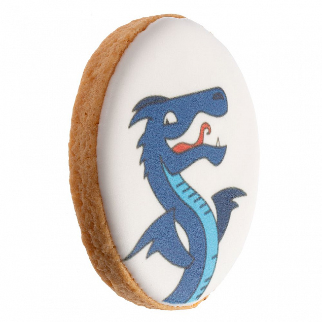 Печенье «Синий дракон» с логотипом  заказать по выгодной цене в кибермаркете AvroraStore