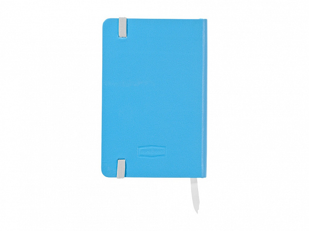Блокнот классический офисный Juan А5, голубой с логотипом  заказать по выгодной цене в кибермаркете AvroraStore