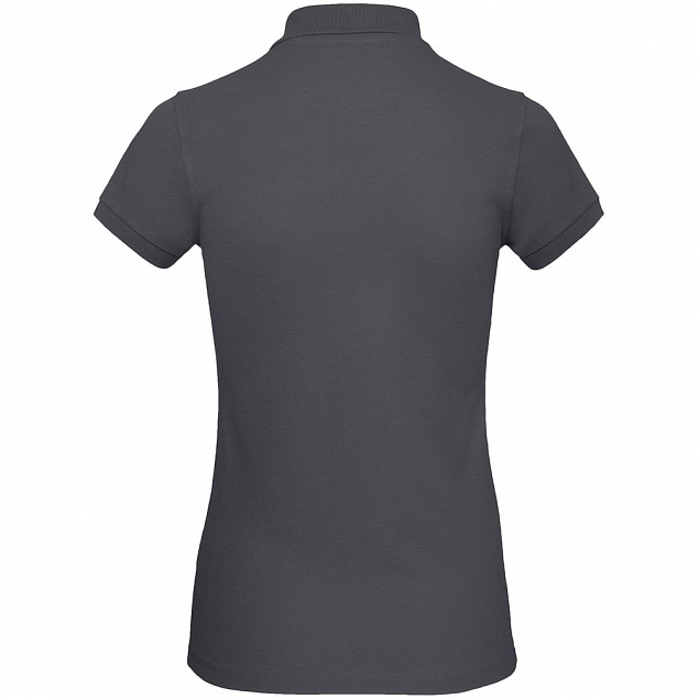 Рубашка поло женская Inspire, темно-серая с логотипом  заказать по выгодной цене в кибермаркете AvroraStore