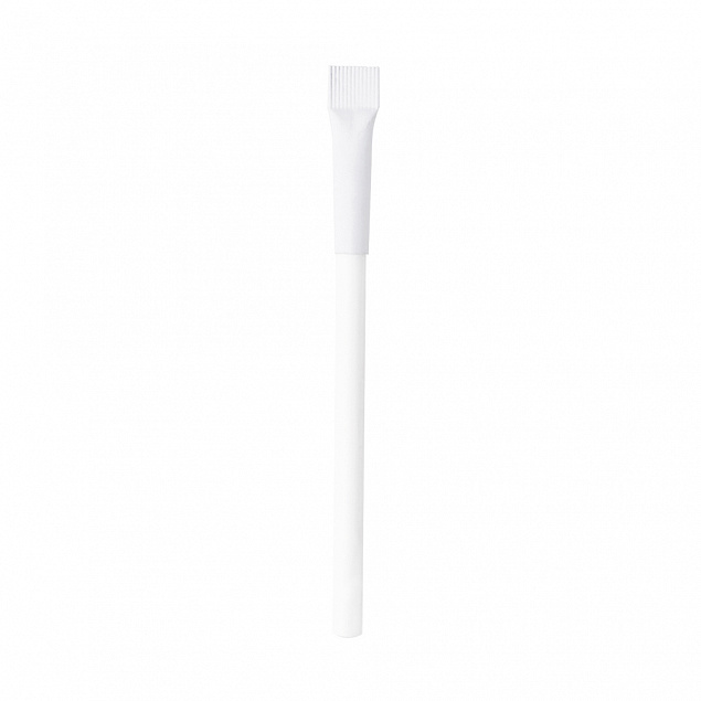 Ручка картонная Greta с колпачком - Белый BB с логотипом  заказать по выгодной цене в кибермаркете AvroraStore